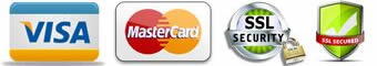 VISA, MasterCard SSL security